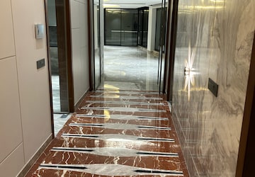 Staircase in 4 BHK Builder Floor at Shanti Niketan – for Sale