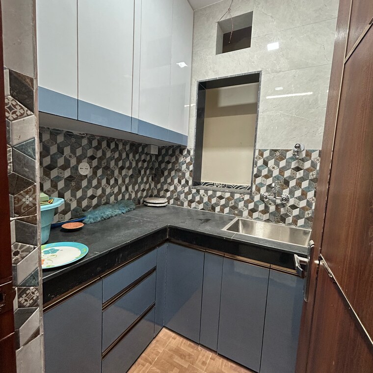 Kitchen, kotla mubarakpur 1.5 Bedroom 500 Sq.Ft. Builder Floor In Kotla Mubarakpur Delhi 9349392