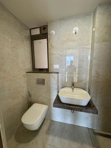 Bathroom in 3 BHK Apartment at The Prestige City, Mulund West – for Rent