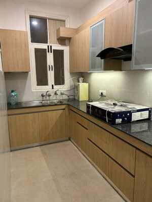 Kitchen in 3 BHK Builder Floor at Boutique Residential Apartments C-253, Defence Colony – for Rent