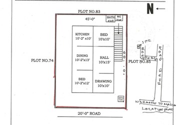 Floor Plan in 3 BHK Independent House at Malkajgiri – for Sale