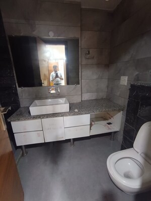 Bathroom in 2.5 BHK Apartment at Navbharat Apartments, Paschim Vihar – for Rent