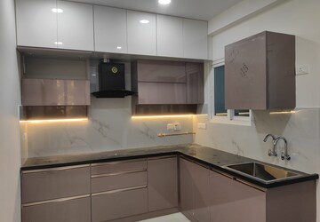 Kitchen in 3 BHK Apartment at Rajapushpa Provincia, Narsingi – for Rent