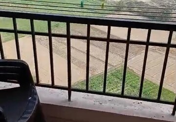 Balcony in 3.5 BHK Apartment at Techman Moti Residency, Raj Nagar Extension – for Sale