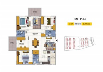 Master Plan in 2 BHK Apartment at Urbanrise On Cloud 33, Bachupally – for Sale