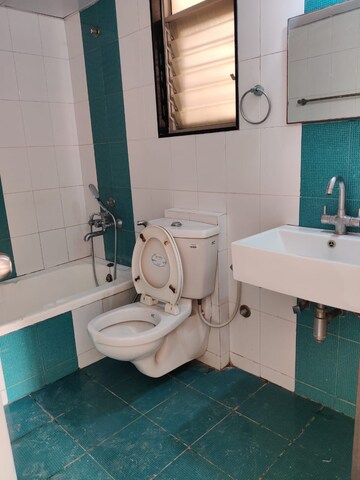 Bathroom in 3 BHK Apartment at Paranjape Crystal Garden, Baner – for Rent