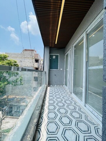 Balcony in 3 BHK Builder Floor at Palm Residency Chhatarpur, Chattarpur – for Sale
