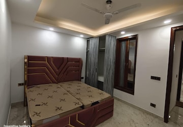Bedroom in 2 BHK Builder Floor at Palm Residency Chhatarpur, Chattarpur – for Rent