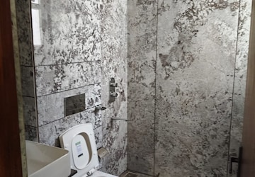 Bathroom in 3 BHK Apartment at CRD Golden Castle, Patiala Road – for Rent