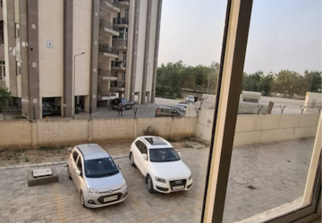 Balcony in 1 BHK Apartment at Wave Floors Premium, Wave City – for Rent