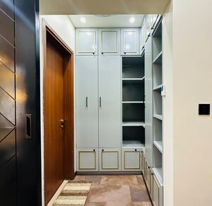 Building Lobby in 4 BHK Apartment at Bhartiya Nikoo Homes Phase 2, Thanisandra Main Road – for Rent