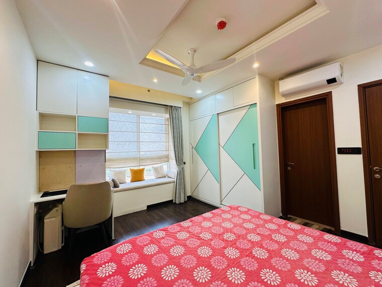 Bedroom, bhartiya-nikoo-homes-phase-2 4 Bedroom 2259 Sq.Ft. Apartment In Thanisandra Main Road Bangalore 9350349