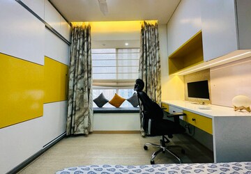 Living Room in 4 BHK Apartment at Bhartiya Nikoo Homes Phase 2, Thanisandra Main Road – for Rent