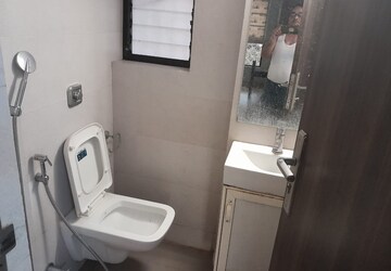 Bathroom in 2 BHK Apartment at Hiranandani Powai Park, Powai – for Rent