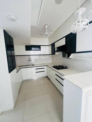 Kitchen in 3 BHK Apartment at Gera World of Joy, Kharadi – for Rent