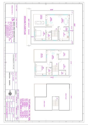 Floor Plan in 3 BHK Villa at SRR Pride, Bachupally – for Sale