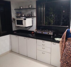 Kitchen in 1 BHK Apartment at Adarsh Nagar Society, Worli – for Rent