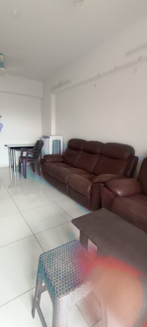 Living Room in 1 BHK Apartment at Duville Riverdale Heights, Kharadi – for Rent