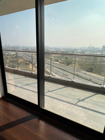 Balcony in 3 BHK Apartment at Krisumi Waterfall Residences, Sector 36a – for Rent