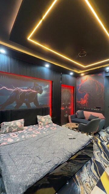 Living Room in 3 BHK Apartment at Gaur City 1 – for Rent