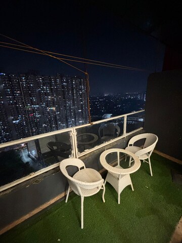 Balcony in 3 BHK Apartment at Gaur City 1 – for Rent