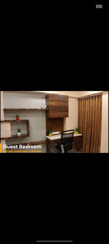 Bedroom in 3 BHK Apartment at Mahindra Vivante, Andheri East – for Rent