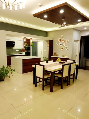 Dining area in 3 BHK Apartment at Brigade Exotica, Old Madras Road – for Sale