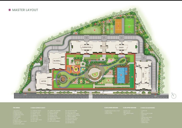 Master Plan, prestige-garden-trails 2 Bedroom 680 Sq.Ft. Apartment In Mira Road Thane 9351106