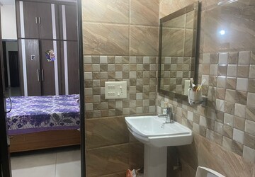 Bathroom in 3 BHK Builder Floor at Dhakoli – for Rent
