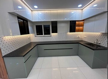 Kitchen in 3 BHK Apartment at Rajapushpa Provincia, Narsingi – for Rent