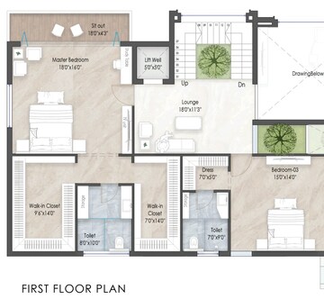 Floor Plan in 4 BHK Villa at Tukkuguda – for Sale
