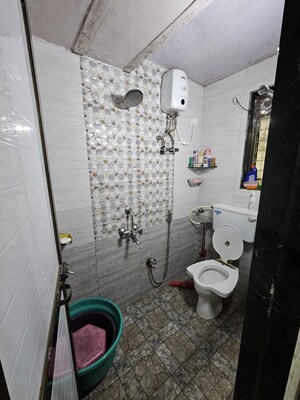 Bathroom in 1 BHK Apartment at Kopar Khairane – for Rent
