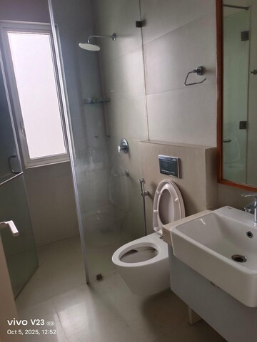 Bathroom in 3 BHK Apartment at Indiabulls Sky Forest, Lower Parel – for Rent