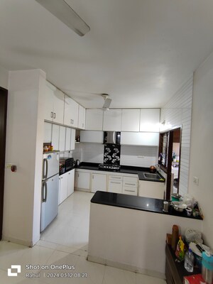 Kitchen in 3 BHK Apartment at Prahlad Nagar – for Rent