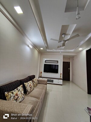 Living Room in 3 BHK Apartment at Prahlad Nagar – for Rent