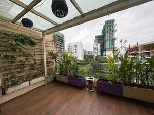 Balcony in 3 BHK Apartment at Rohan Leher II, Baner – for Rent