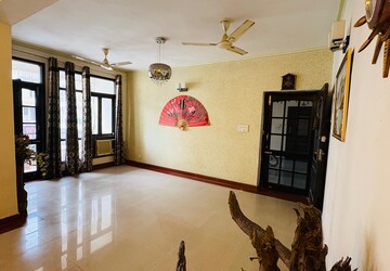 Living Room in 3 BHK Apartment at Jaipurias Sunrise Greens Zirakpur, Vip Road – for Rent