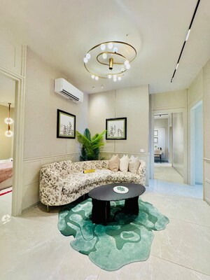 Living Room in 3 BHK Apartment at International Airport Road – for Sale