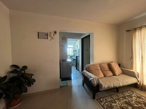 Living Room in 1 BHK Apartment at Damji Shamji Shah Mahavir Estella, Ghodbunder Road – for Sale