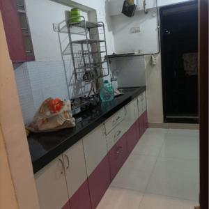 Kitchen in 2 BHK Apartment at Runwal Doris, Kolshet Road – for Rent