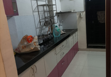 Kitchen in 2 BHK Apartment at Runwal Doris, Kolshet Road – for Rent