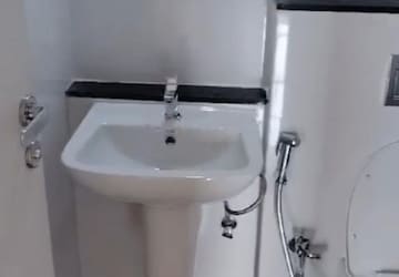 Bathroom in 3 BHK Apartment at Rustomjee Azziano Wing E, Thane West – for Rent