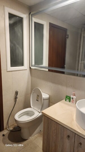Bathroom in 3 BHK Apartment at Krisumi Waterfall Residences, Sector 36a – for Rent