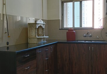 Kitchen in 1 BHK Apartment at Hiranandani Estate, Ghodbunder Road – for Rent