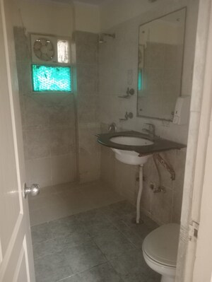 Bathroom in 2 BHK Apartment at Himalaya Tower, Ahinsa Khand 1 – for Rent