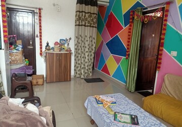 Living Room in 2 BHK Apartment at Milton Tower, Vip Road – for Sale
