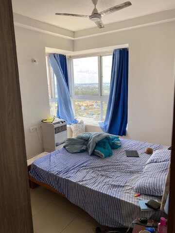 Bedroom in 2 BHK Apartment at Bhartiya Nikoo Homes, Thanisandra Main Road – for Rent