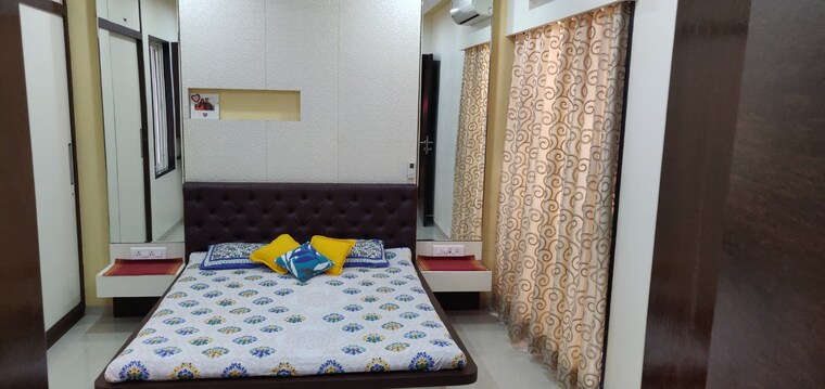 Bedroom, siddhachal-apartment-8 3 Bedroom 1250 Sq.Ft. Apartment In Vasant Vihar Thane 9354063
