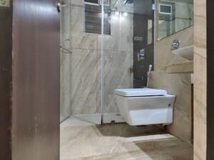 Bathroom in 3 BHK Apartment at Siddhachal Apartment 8, Vasant Vihar – for Rent