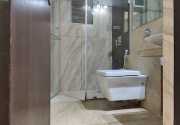 Bathroom in 3 BHK Apartment at Siddhachal Apartment 8, Vasant Vihar – for Rent